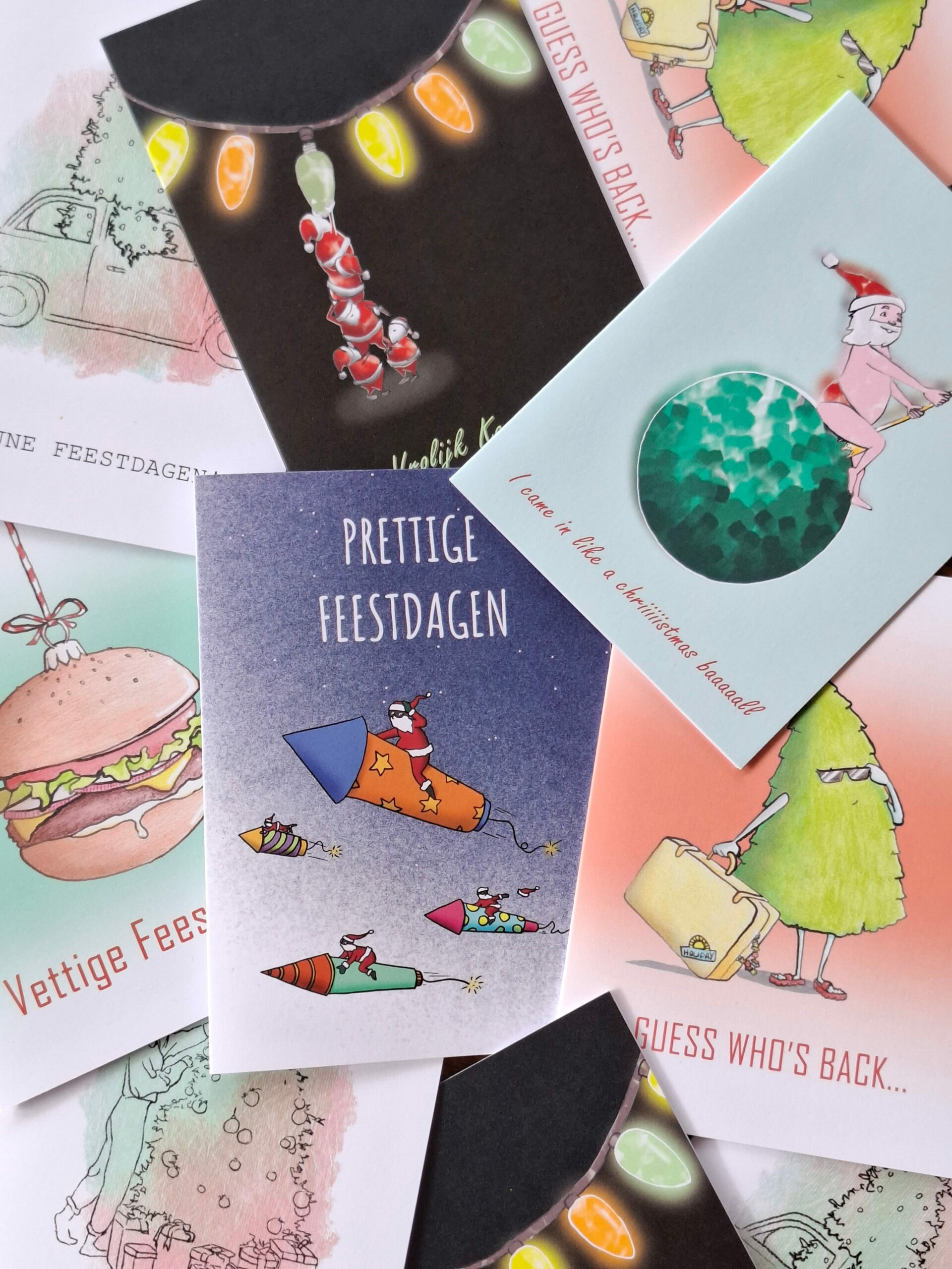 Set kerstkaarten